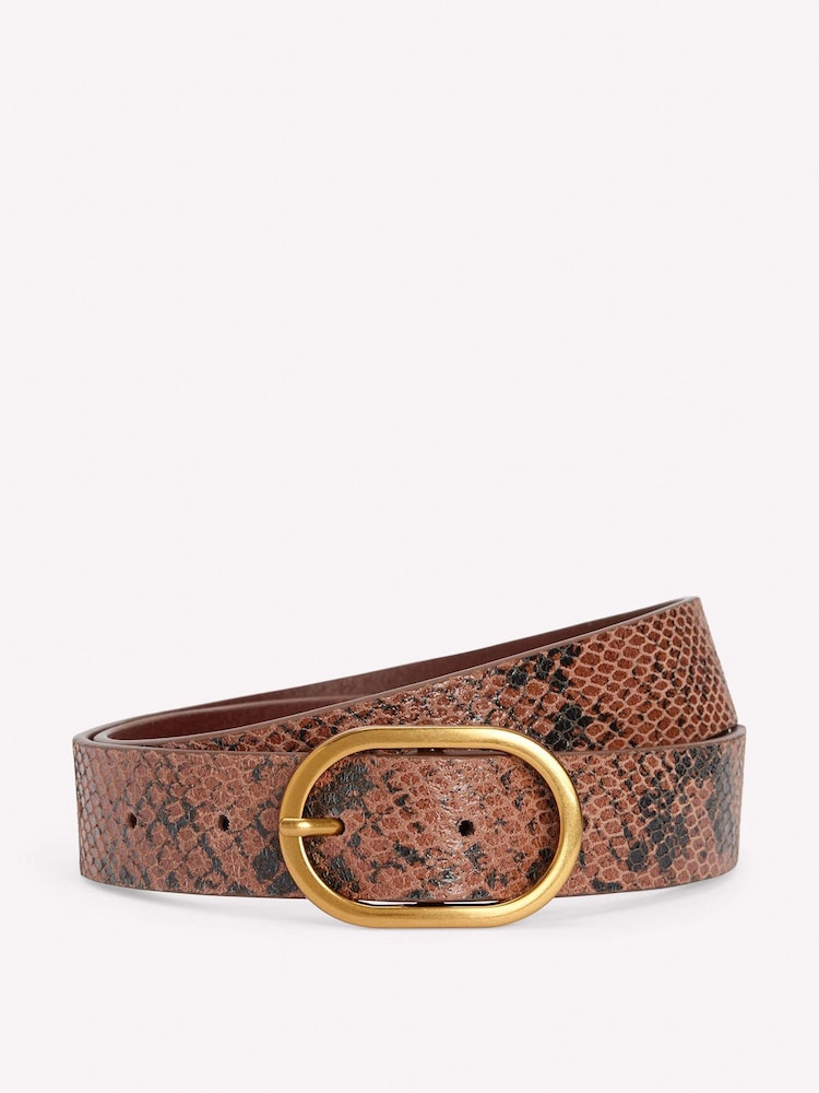 Boden Brown Classic Leather Belt - Image 2 of 3 Boden Brown Classic Leather Belt - Image 2 of 3