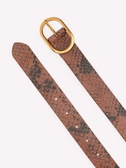 Boden Brown Classic Leather Belt - Image 3 of 3