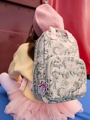 Cath Kidston Ecru Ballet Print Large Backpack - Image 4 of 8