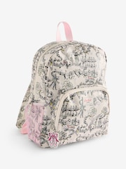 Cath Kidston Ecru Ballet Print Large Backpack - Image 7 of 8