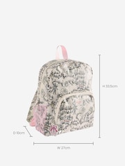 Cath Kidston Ecru Ballet Print Large Backpack - Image 8 of 8