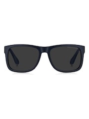 Tommy Hilfiger Blue Rectangular Sunglasses in Matte Blue - Image 2 of 5