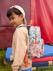 Cath Kidston Blue Sports Print Large Backpack - Image 2 of 4