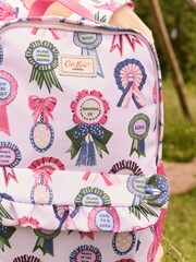 Cath Kidston Lilac Purple Rosette Print Frill Front Backpack - Image 3 of 10