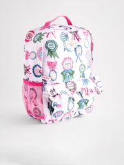 Cath Kidston Lilac Purple Rosette Print Frill Front Backpack - Image 5 of 10