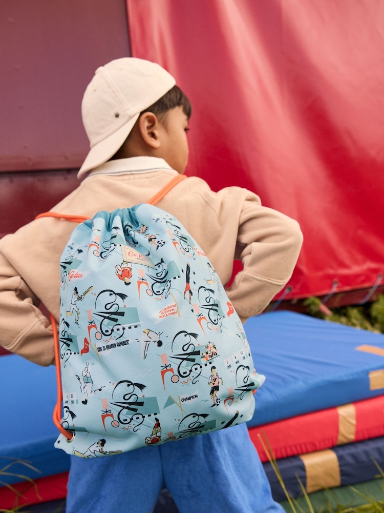 Cath Kidston Blue Kids Drawstring Backpack - Image 2 of 5