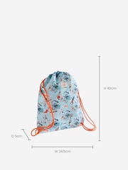 Cath Kidston Blue Kids Drawstring Backpack - Image 4 of 5
