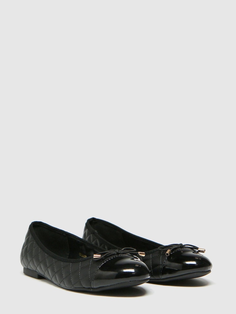 Bailarinas negras con diseño guateado Luna de Schuh - Imagen 2 de 4