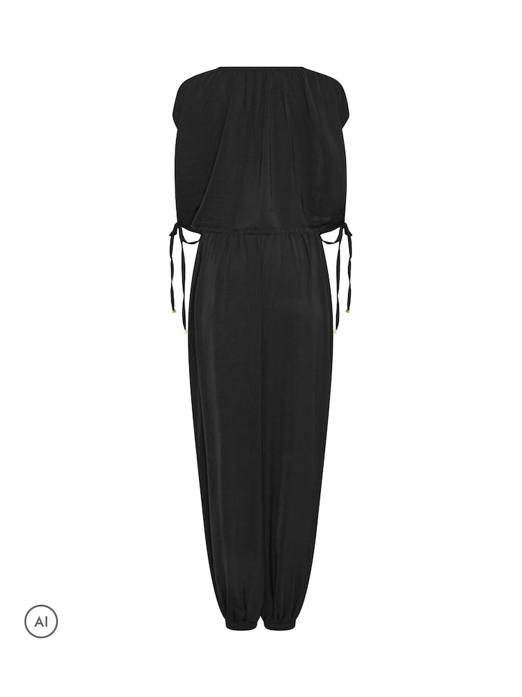 PixieGirl Petite Black Satin Balloon Trousers Set - Image 7 of 7 PixieGirl Petite Black Satin Balloon Trousers Set - Image 7 of 7