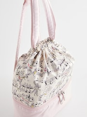 Cath Kidston Ecru Ballet Print Kids Drawstring Backpack - Image 6 of 10