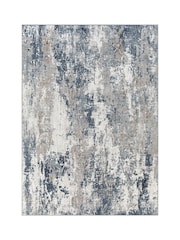 LIVABLISS Blue Flow Allegro Abstract Modern Marble Rug - Image 2 of 8