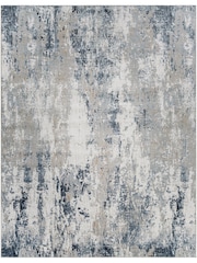 LIVABLISS Blue Flow Allegro Abstract Modern Marble Rug - Image 3 of 8