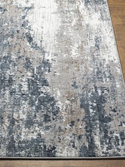 LIVABLISS Blue Flow Allegro Abstract Modern Marble Rug - Image 4 of 8