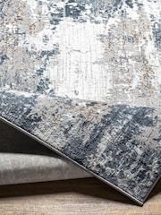 LIVABLISS Blue Flow Allegro Abstract Modern Marble Rug - Image 5 of 8