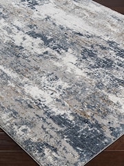 LIVABLISS Blue Flow Allegro Abstract Modern Marble Rug - Image 7 of 8