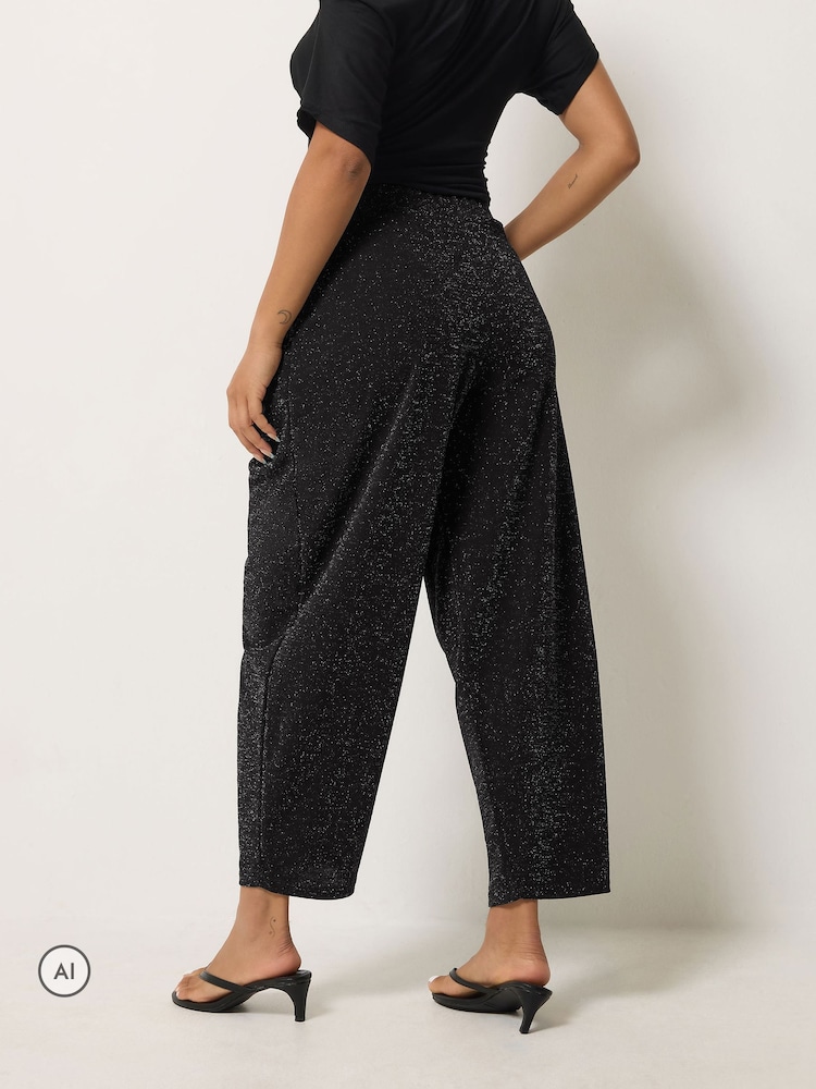 Pantalones con pernera tipo barril de efecto metalizado de PixieGirl Petite - Imagen 2 de 6 Pantalones con pernera tipo barril de efecto metalizado de PixieGirl Petite - Imagen 2 de 6