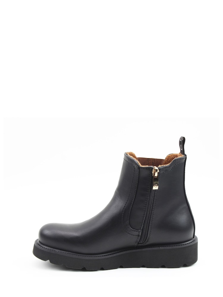 Heavenly Feet Black/Leopard Triton2 Ankle Boots - Image 2 of 5