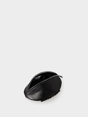 Osprey London Black The Rugger Saddle Leather Washbag - Image 2 of 5