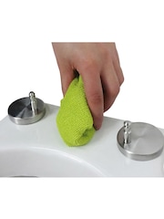 Showerdrape White Soft Close Toilet Seat with Button Release - Image 3 of 4