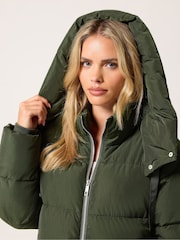 PixieGirl Petite Green Maxi Padded Coat - Image 4 of 6