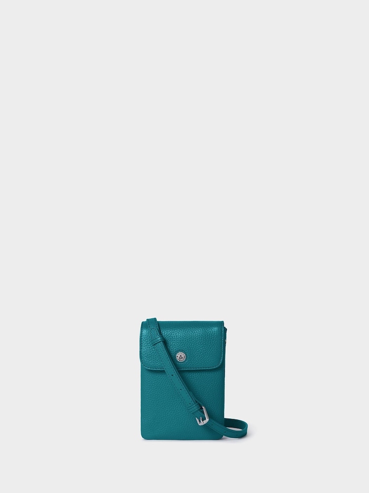 Osprey London Green The Madison Leather Phone Bag - Image 1 of 5 Osprey London Green The Madison Leather Phone Bag - Image 1 of 5