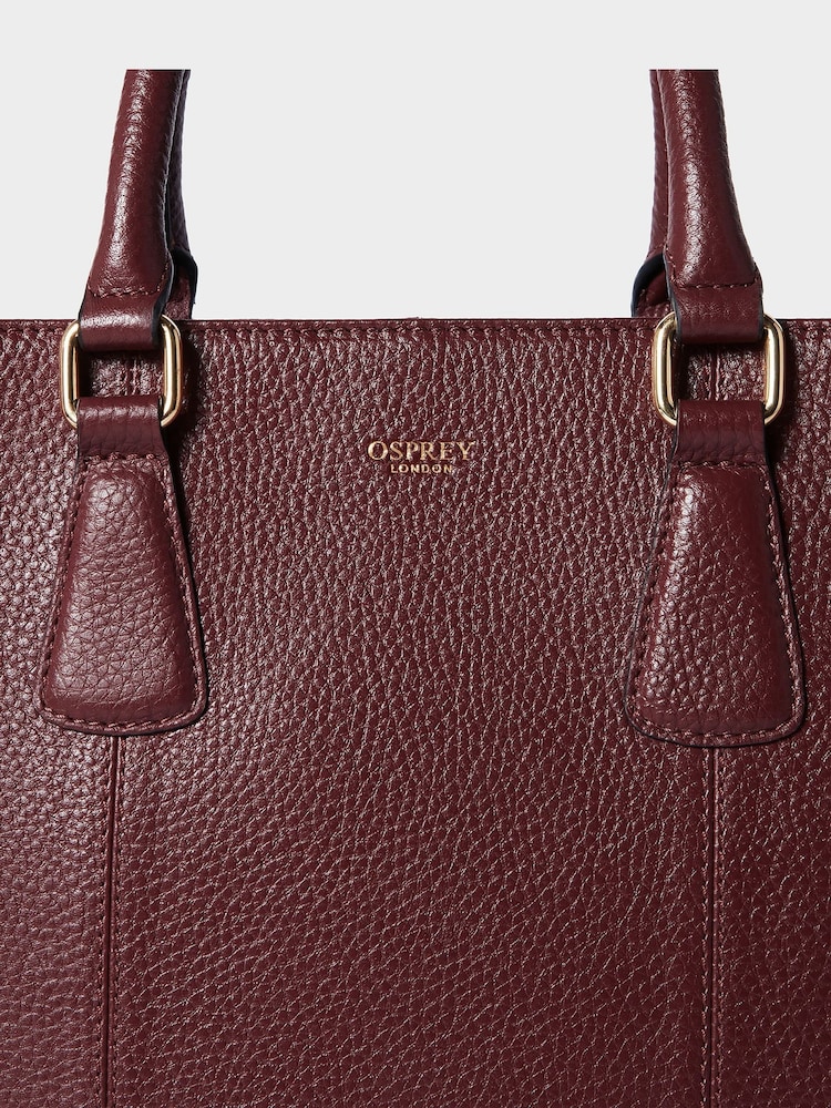 أحمر - حقيبة عمل جلد The Adaline من Osprey London - صورة 6 من 6