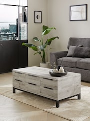 Grey Bronx Large Coffee Table With Drawers - Image 1 of 7