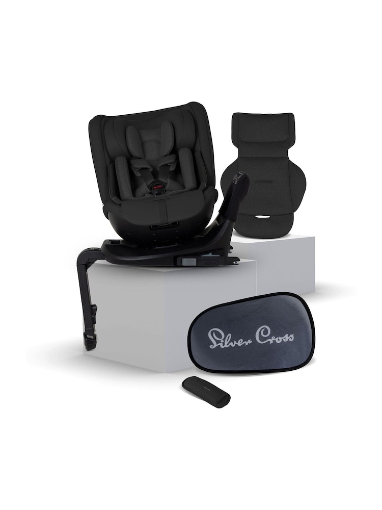 Silver Cross Iconic Black Motion 3 All Size Car Seat - Image 1 of 6 Silver Cross Iconic Black Motion 3 All Size Car Seat - Image 1 of 6