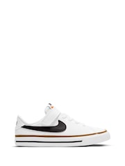 Nike White/Black Junior Court Legacy Trainers - Image 1 of 9