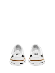 Nike White/Black Junior Court Legacy Trainers - Image 4 of 9