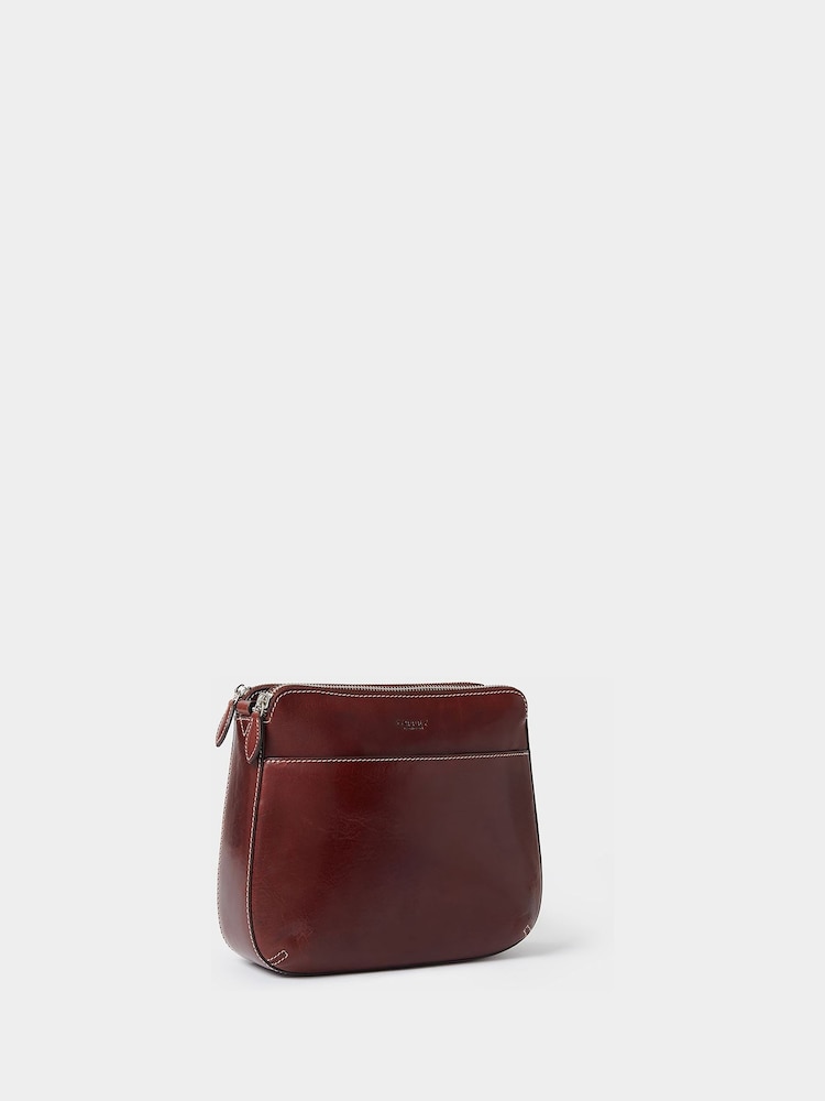Osprey London Brown The Buckley Saddle Leather Cross-Body Bag - Image 2 of 5 Osprey London Brown The Buckley Saddle Leather Cross-Body Bag - Image 2 of 5