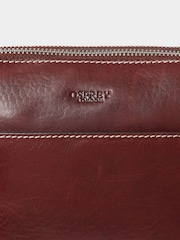 Osprey London Brown The Buckley Saddle Leather Cross-Body Bag - Image 4 of 5