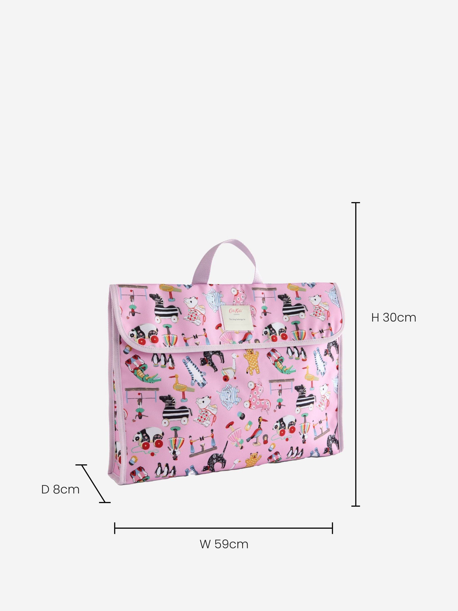 Cath Kidston Pink Toys Print Satchel Bag ONE Girls