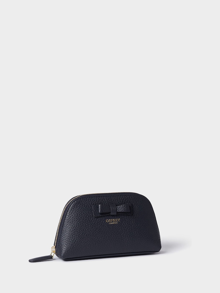 Синій - Osprey London Шкіряний косметичний чохол The Bow - Image 2 of 5