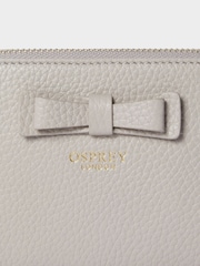 Кремовий - Osprey London Шкіряний косметичний чохол The Bow - Image 4 of 5
