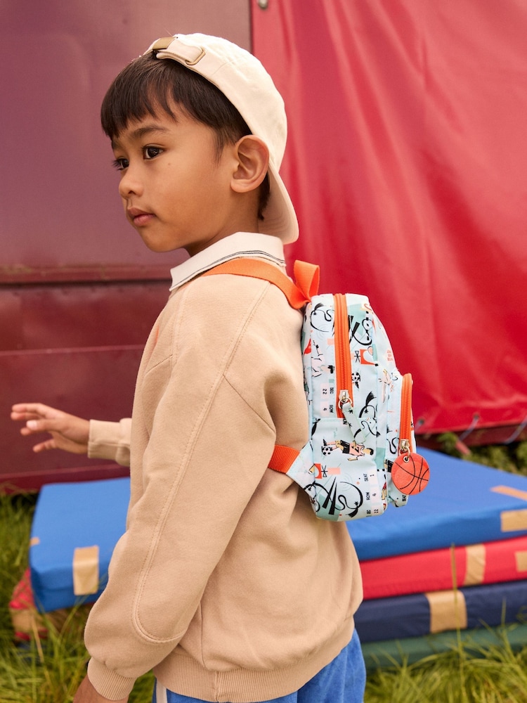 Cath Kidston Blue Sports Print Mini Backpack - Image 2 of 10