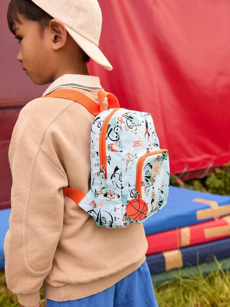 Niebieski z nadrukiem w motywy sportowe - Mały plecak Cath Kidston - Image 3 of 10