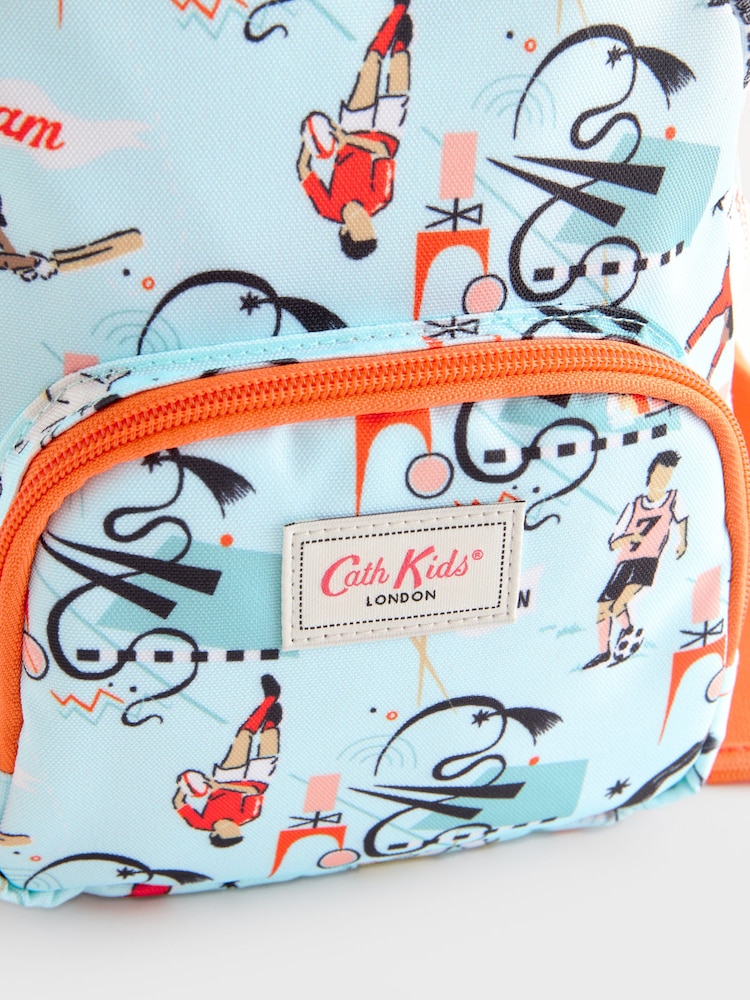Niebieski z nadrukiem w motywy sportowe - Mały plecak Cath Kidston - Image 9 of 10
