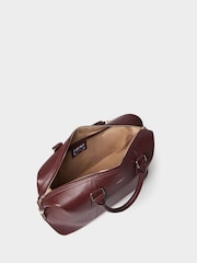 Rojo - Bolso de fin de semana de cuero The Adaline de Osprey London - Imagen 5 de 6