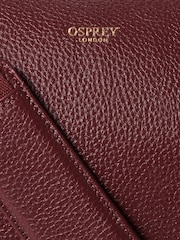 Rojo - Bolso de fin de semana de cuero The Adaline de Osprey London - Imagen 6 de 6