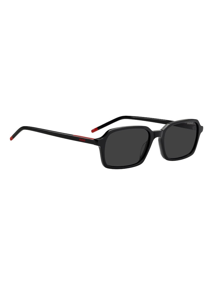 HUGO Black Rectangular Sunglasses - Image 2 of 6