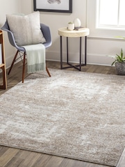 LIVABLISS Beige Allegro Abstract Modern Marble Rug - Image 1 of 7