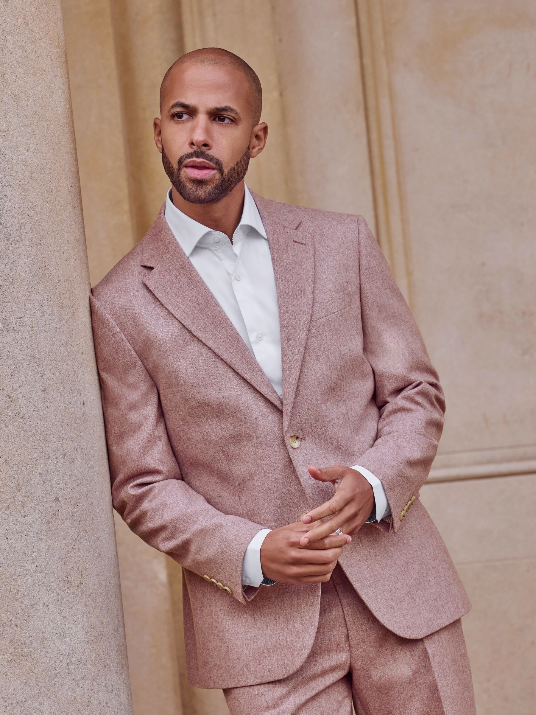 Buy Pink Regular Fit Nova Fides Italian Wool Blend Suit Jacket from Next Luxembourg