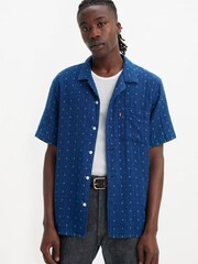 Levi's® Grid Indigo Double Cloth Sunset Camp Shirt - Image 1 of 7