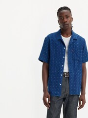 Levi's® Grid Indigo Double Cloth Sunset Camp Shirt - Image 2 of 7