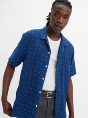Levi's® Grid Indigo Double Cloth Sunset Camp Shirt - Image 3 of 7