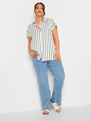 Yours Curve White Button Through 100% Cotton Shirt - Image 2 of 4
