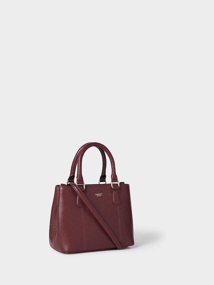 Osprey London Red The Mini Adaline Leather Grab Bag - Image 2 of 6