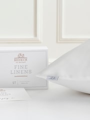 Bedeck Of Belfast White 100% Mulberry Silk Housewife Pillowcase - Image 1 of 2