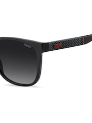 HUGO Black Rectangular Sunglasses - Image 4 of 5